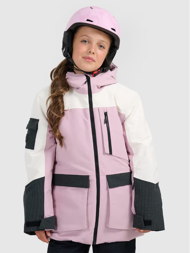 snowboardova bunda 4F ružová 10000 membrána